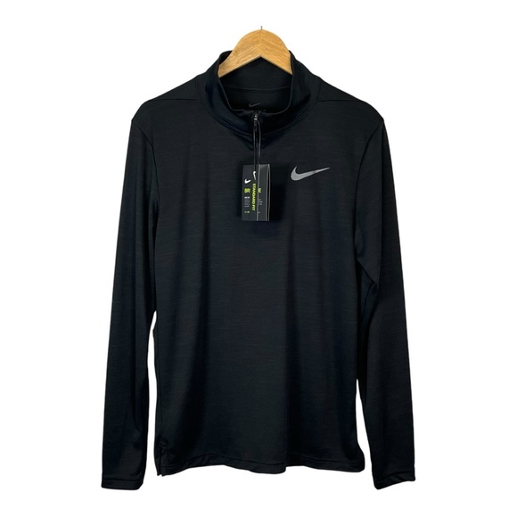 Nike Other - Nike Dri-Fit Breathe Black Quarter Zip Long Sleeve Shirt Men Size Small NWT